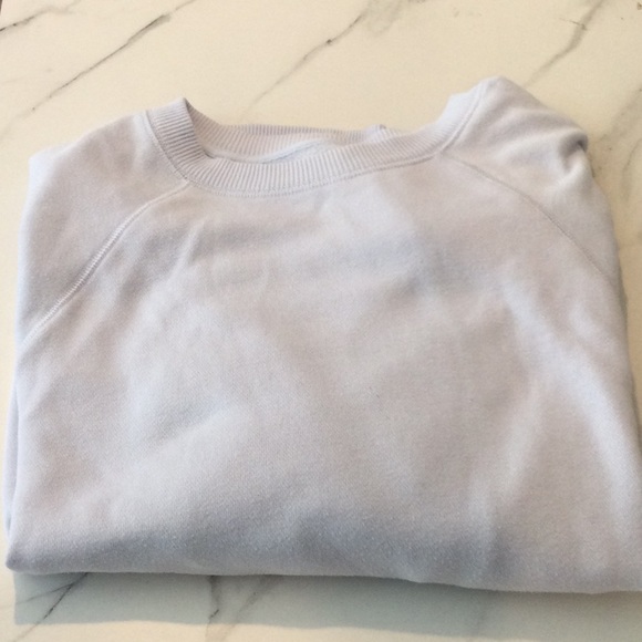 Aerie light blue oversized vintage crewneck sweatshirt, size small. - Picture 4 of 4